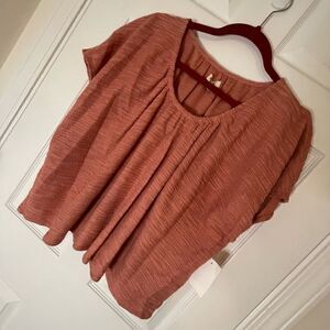 Madewell Boho blouse 2X pink New